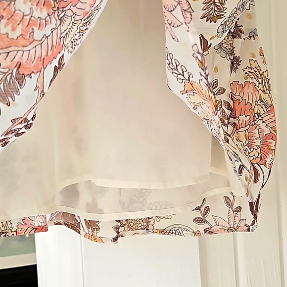 LOFT Baby Doll Autumn Patterned Shell - Picture 7 of 9